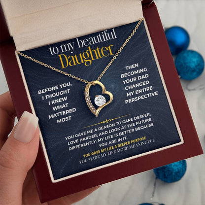 S272 - You Have Made My Life More Meaningful – Forever Love Necklace From Dad