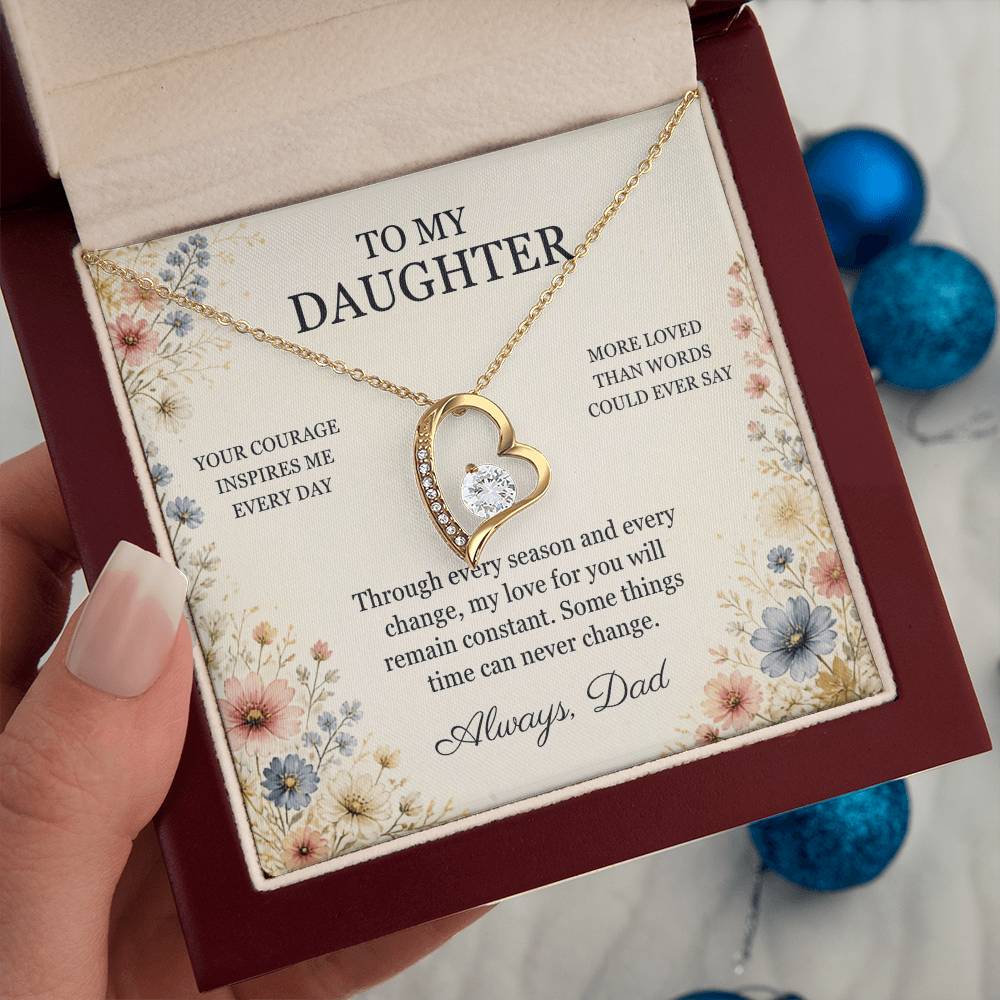 C98 - Your Story Is Only Beginning And I Will Always Be Proud To Watch You Write Every Chapter - Forever Love Necklace