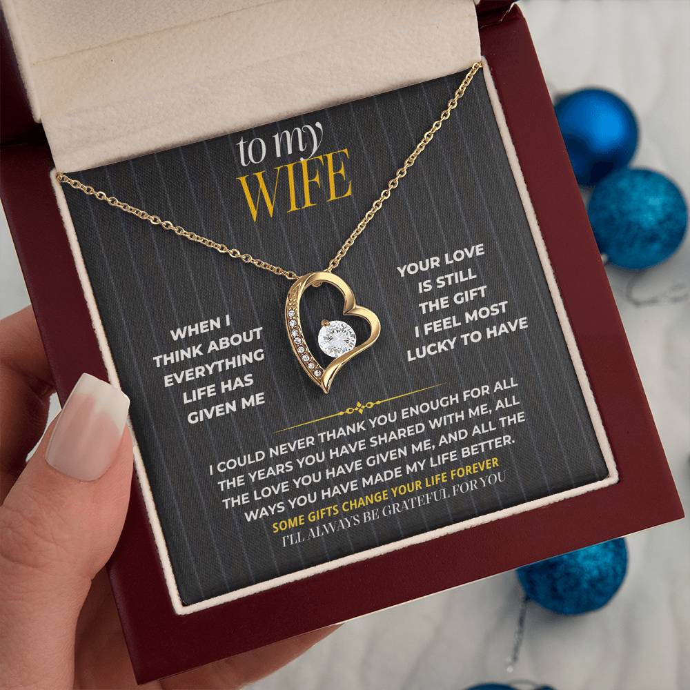 S181 - You Are The Love I’ll Always Be Grateful For – Forever Love Necklace From Husband