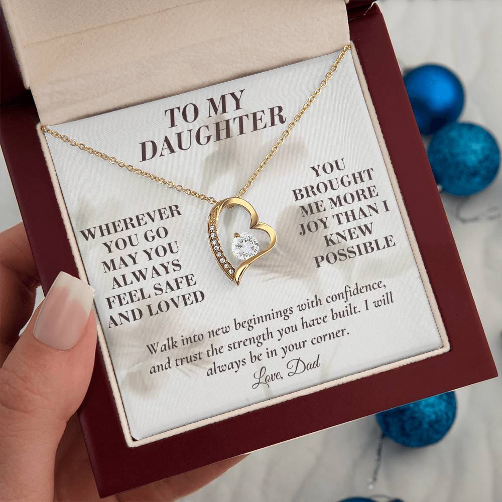 C139 - May You Always Choose The Life That Makes Your Heart Feel Free Brave And Fully Alive - Forever Love Necklace