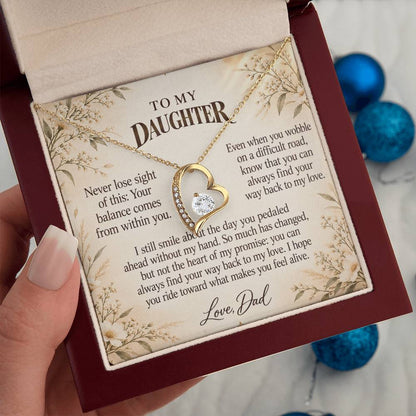C524 - The Bicycle I Let Go And A Memory That Time Cannot Take Away - Forever Love Necklace