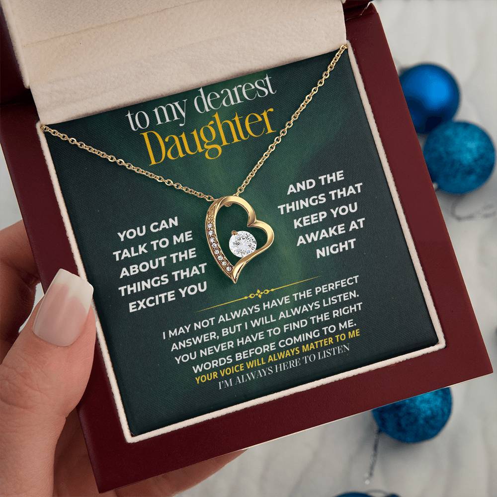 S242 - I Hope You Know I’m Always Listening – Forever Love Necklace From Dad
