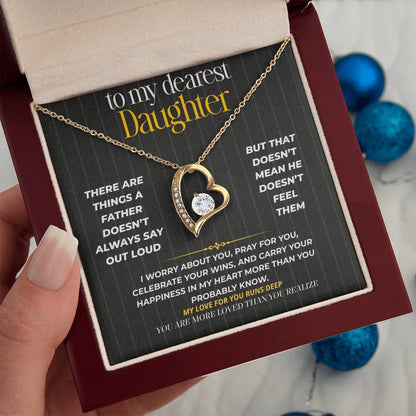S264 - You Are More Loved Than You Realize – Forever Love Necklace From Dad