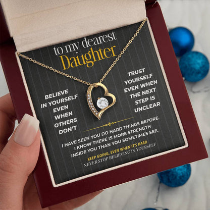 S261 - I Hope You Never Stop Believing In Yourself – Forever Love Necklace From Dad