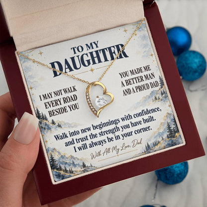 C349 - The Greatest Gift Life Gave Me Was The Chance To Love You As Your Dad - Forever Love Necklace
