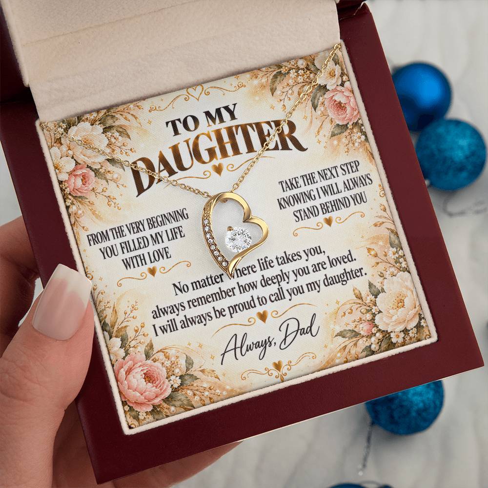 C306 - From The Very Beginning You Filled My Life With Love Pride And Joy - Forever Love Necklace