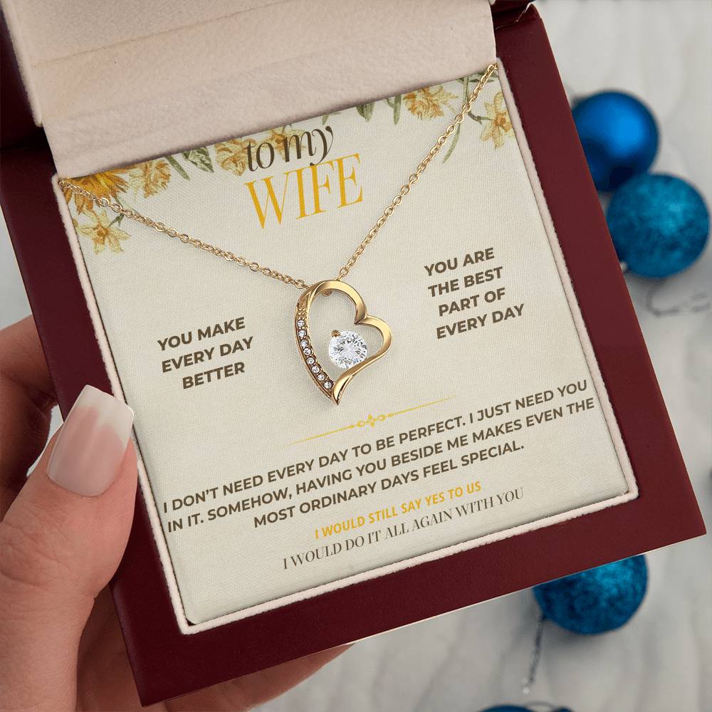 S121 - You Are The Best Part Of Every Day – Forever Love Necklace From Husband