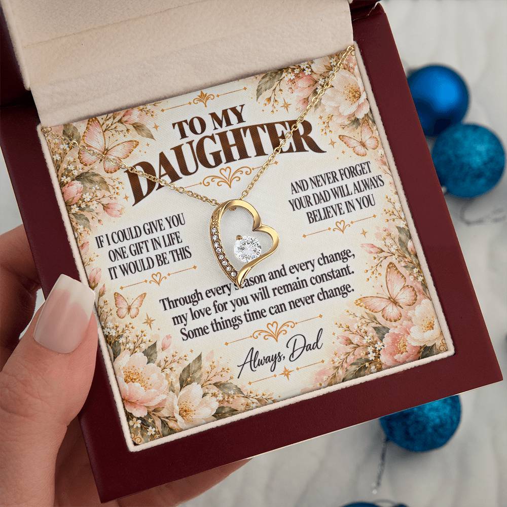 C378 - Dad’s Love Is A Promise That Time Distance And Change Can Never Break - Forever Love Necklace