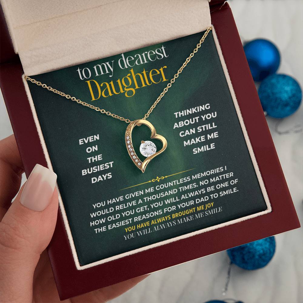 S245 - You Are My Forever Reason To Smile – Forever Love Necklace From Dad