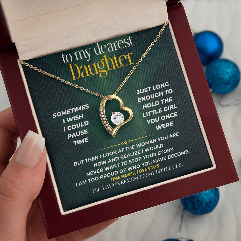 S244 - I’ll Always Remember The Little Girl You Were – Forever Love Necklace From Dad