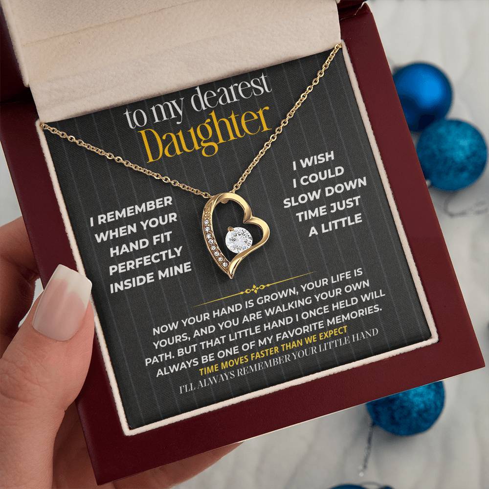 S265 - I’ll Always Remember Holding Your Little Hand – Forever Love Necklace From Dad