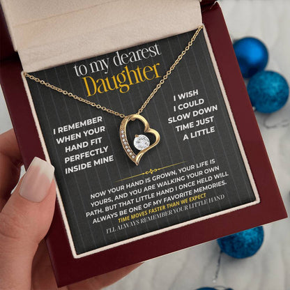S265 - I’ll Always Remember Holding Your Little Hand – Forever Love Necklace From Dad