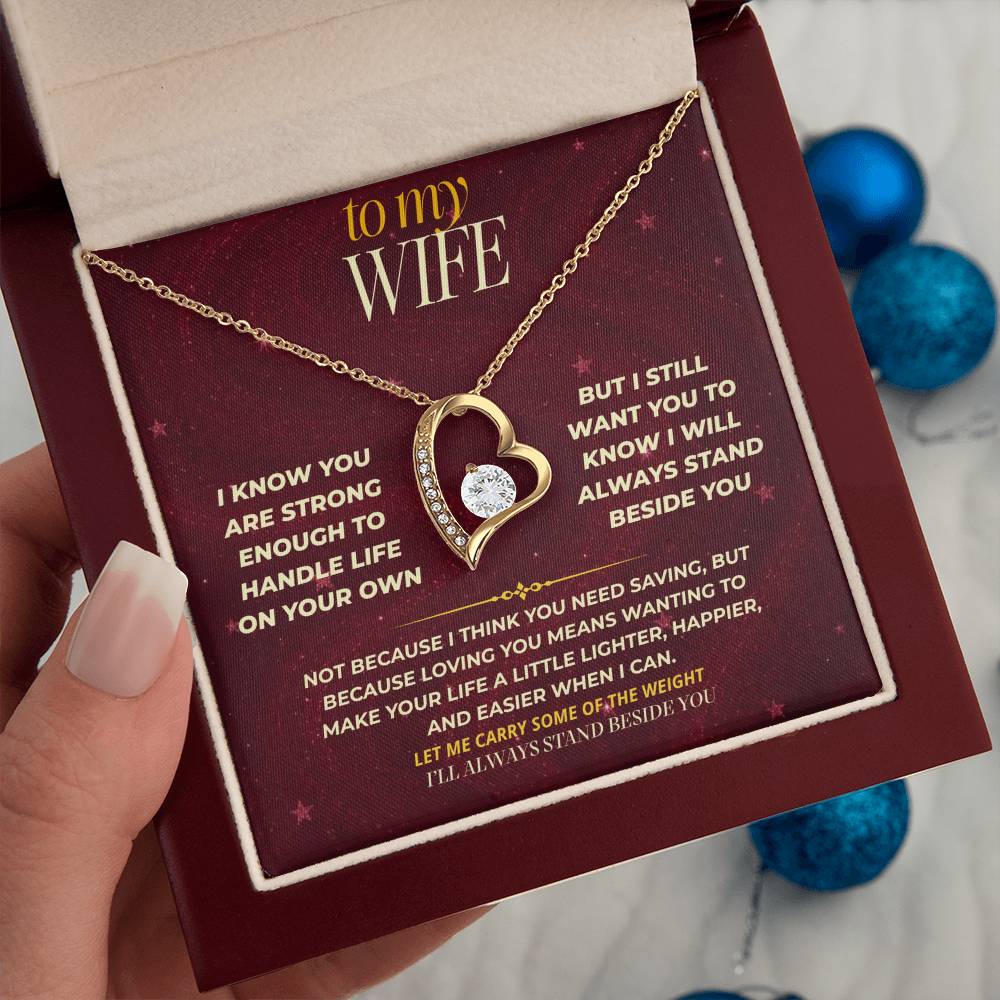S171 - You Are The Woman I Want To Protect And Love – Forever Love Necklace From Husband