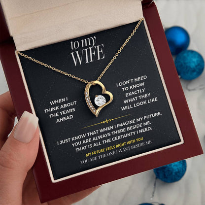 S96 - You’re The One I Want Beside Me – Forever Love Necklace From Husband