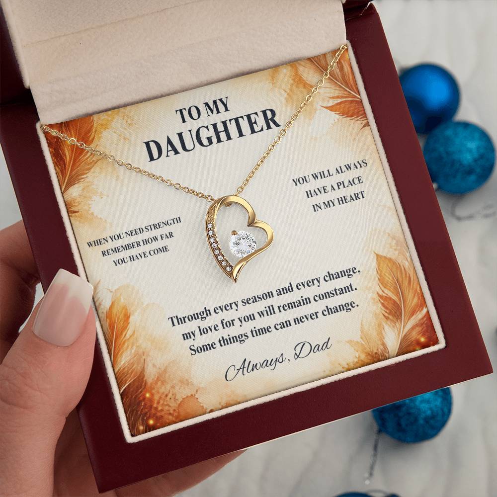 C58 - When You Need Strength Remember You Come From A Love That Never Gives Up On You - Forever Love Necklace