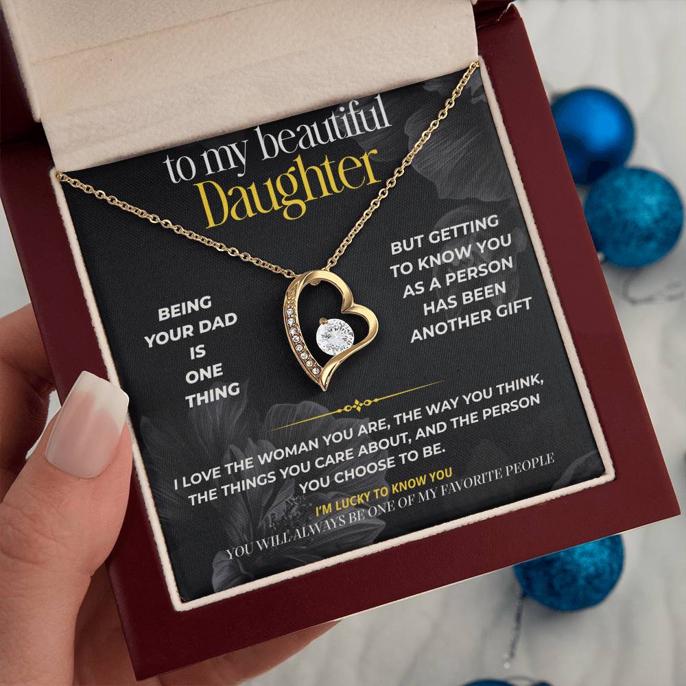 S298 - You Will Always Be One Of My Favorite People – Forever Love Necklace From Dad