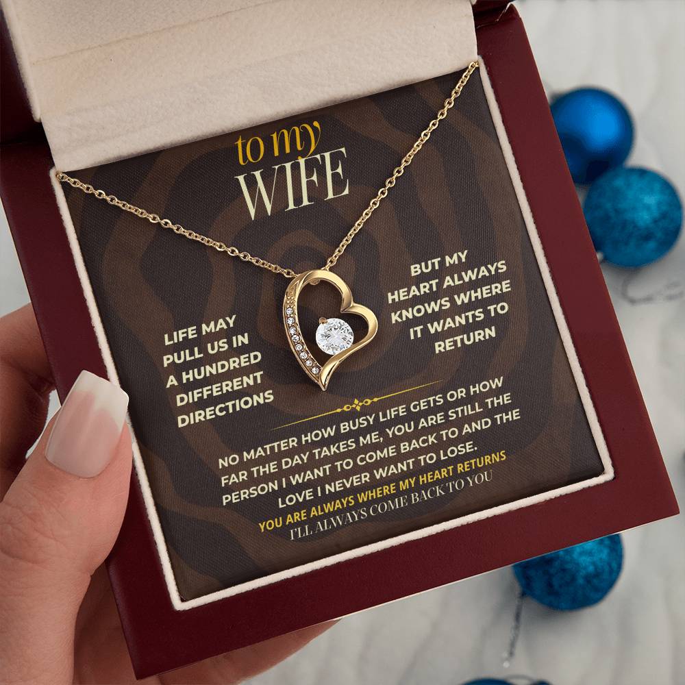 S169 - You Are The Love I Will Always Come Back To – Forever Love Necklace From Husband