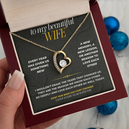 S195 - I Love Every Year That Has Made Us Us – Forever Love Necklace From Husband
