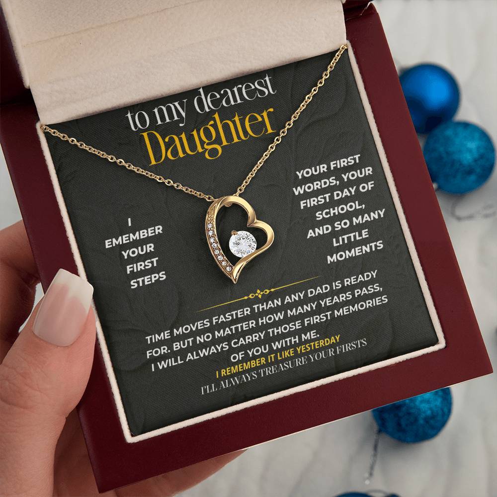 S234 - I’ll Always Remember Your Firsts – Forever Love Necklace From Dad