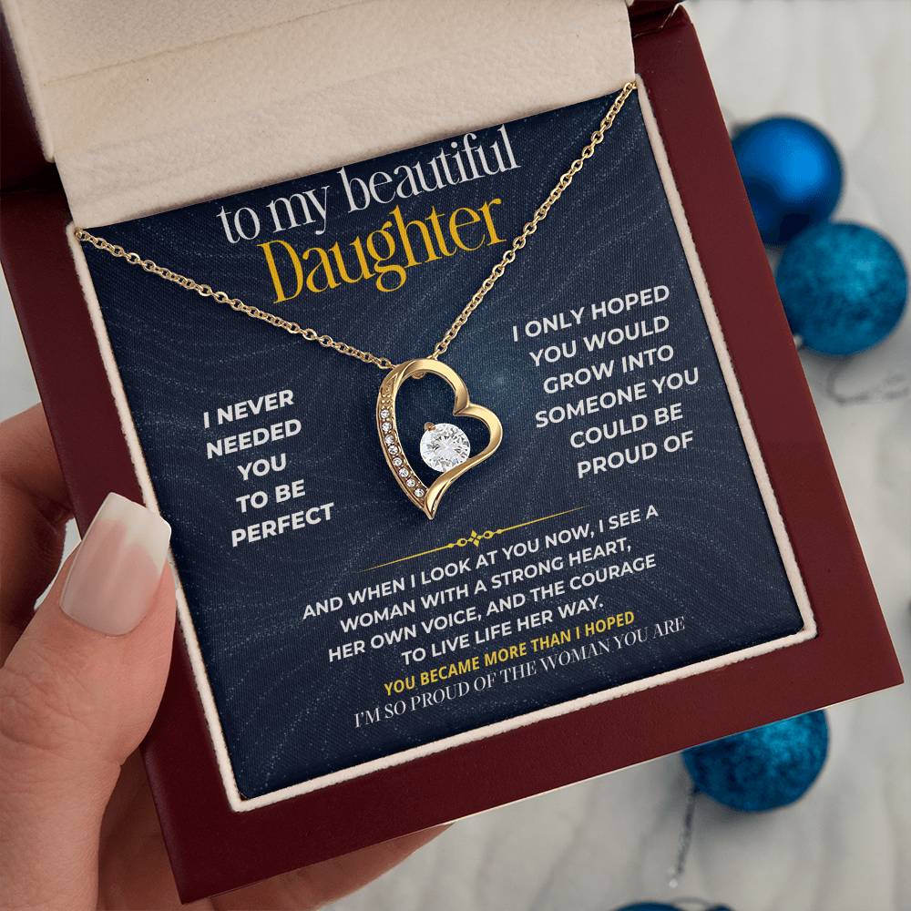 S276 - You Are The Woman I Always Hoped You’d Become – Forever Love Necklace From Dad