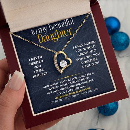 S276 - You Are The Woman I Always Hoped You’d Become – Forever Love Necklace From Dad