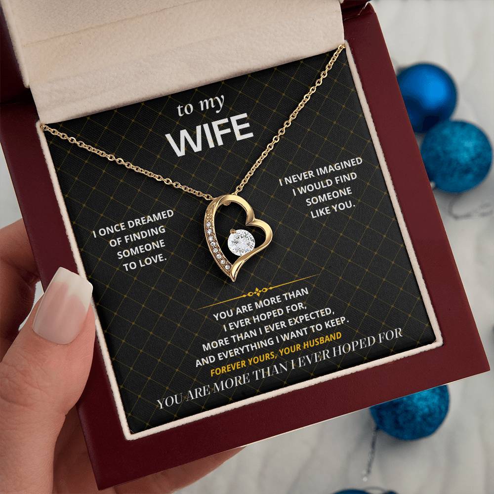 S35 - More Than I Ever Hoped For – Forever Love Necklace From Husband
