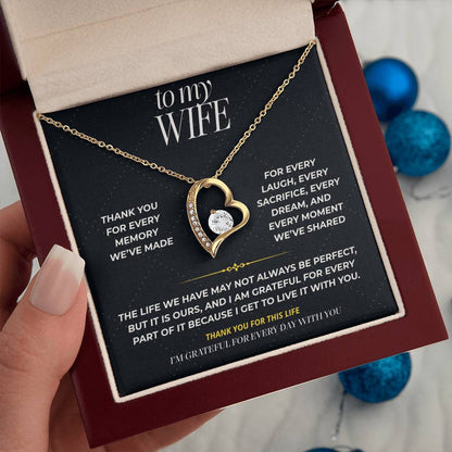 S98 - Thank You For Our Beautiful Life – Forever Love Necklace From Husband