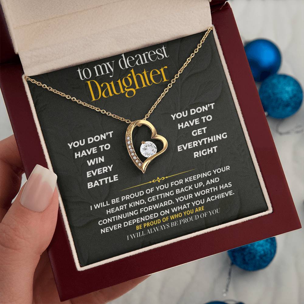 S241 - You Will Always Be Someone I’m Proud Of – Forever Love Necklace From Dad