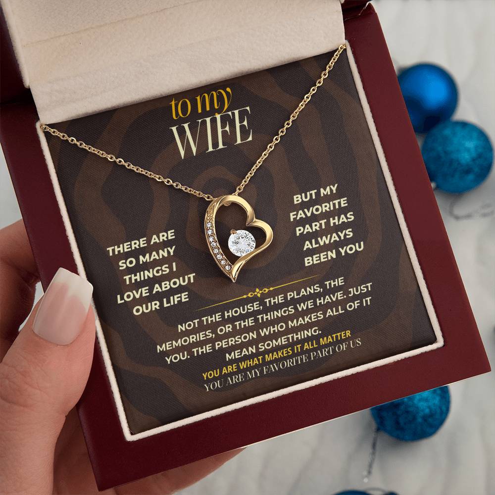 S163 - You Are My Favorite Part Of Us – Forever Love Necklace From Husband