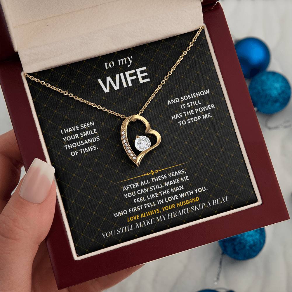 S43 - My Heart Still Skips A Beat – Forever Love Necklace From Husband