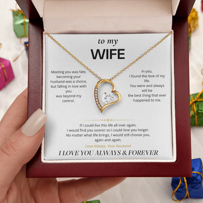S1 - I'd Choose You Again – Forever Love Necklace From Husband