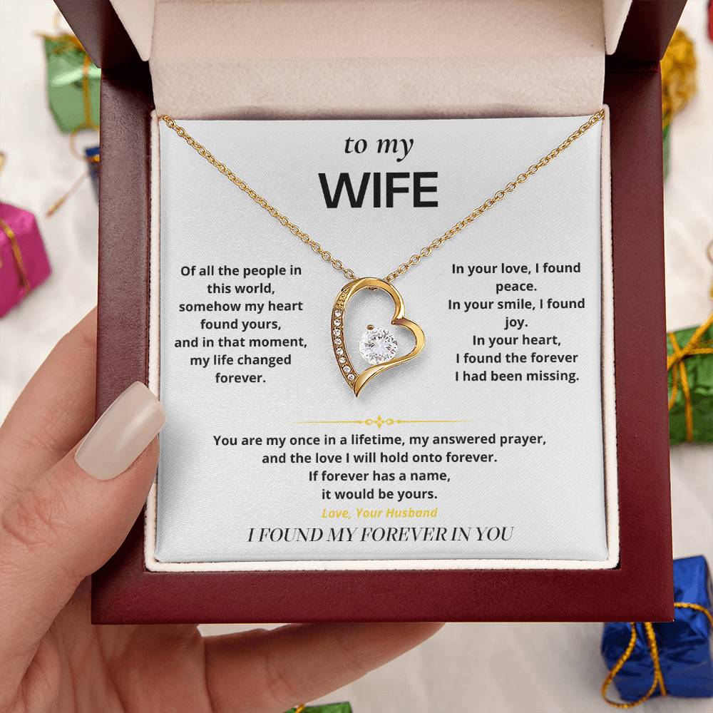 S10 - I Found My Forever In You – Forever Love Necklace From Husband