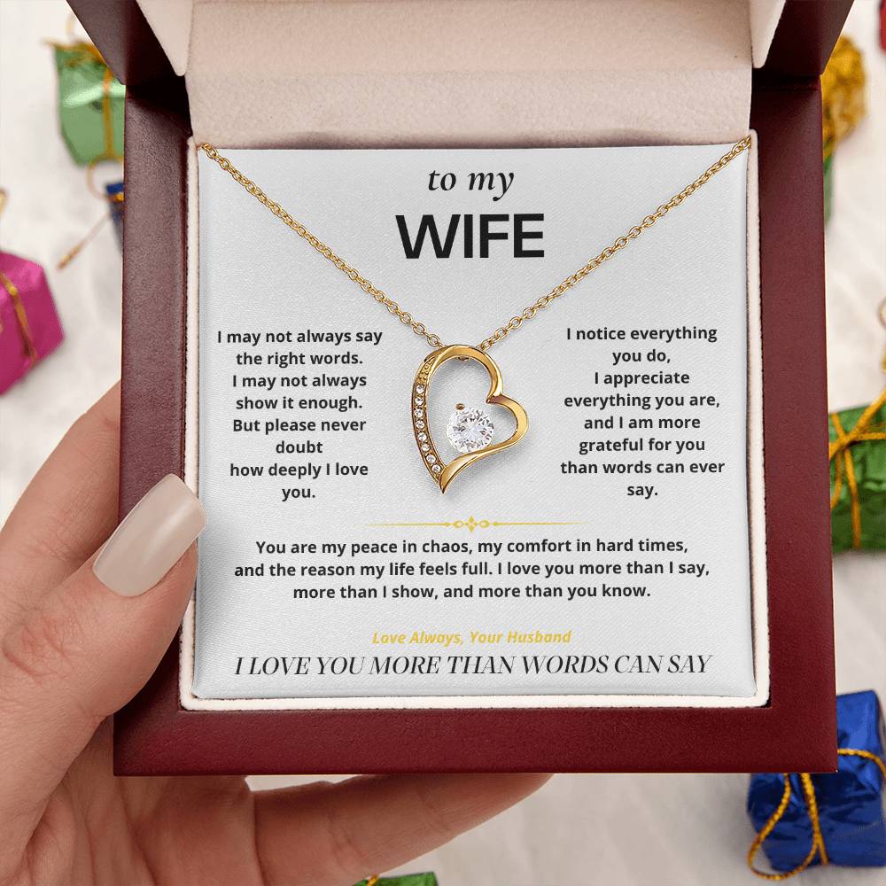 S6 - Things I Don't Say Enough – Forever Love Necklace From Husband