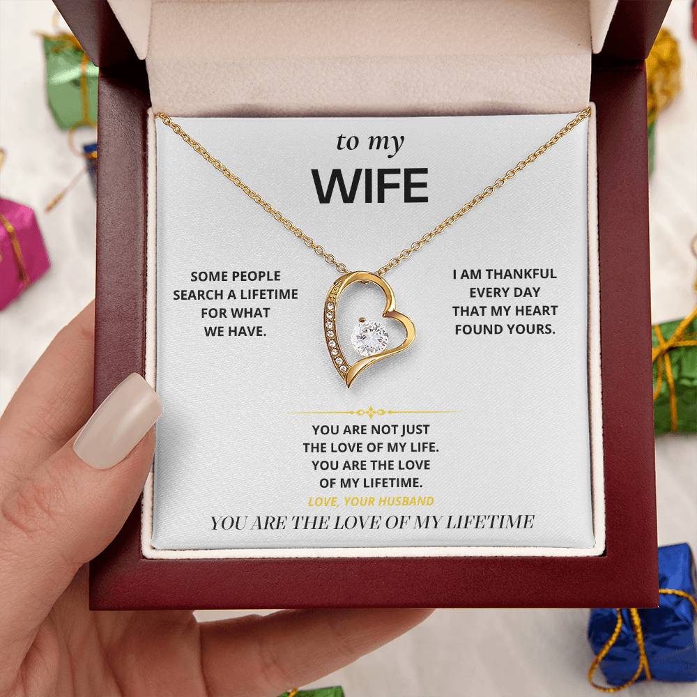 S24 - The Love Of My Lifetime – Forever Love Necklace From Husband
