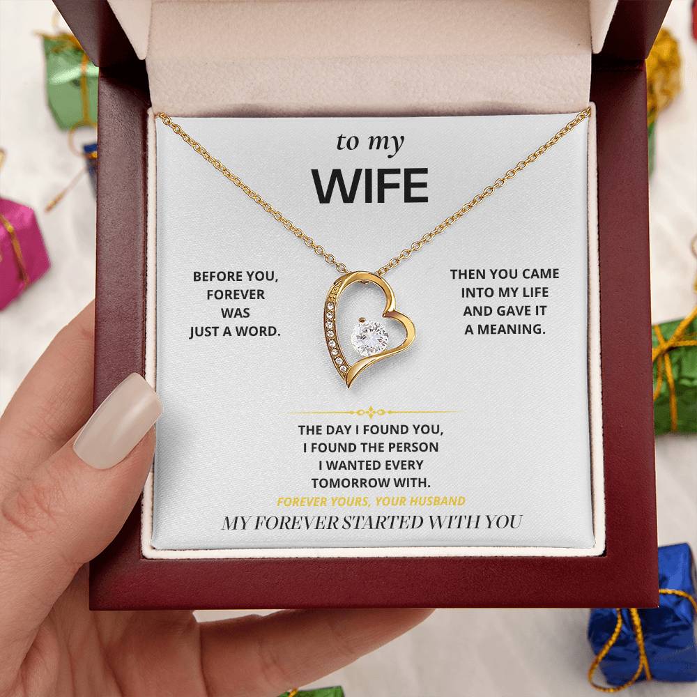 S17 - Forever Started With You – Forever Love Necklace From Husband