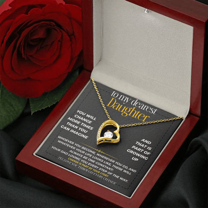 S222 - I’ll Love You Through Every Change – Forever Love Necklace From Dad