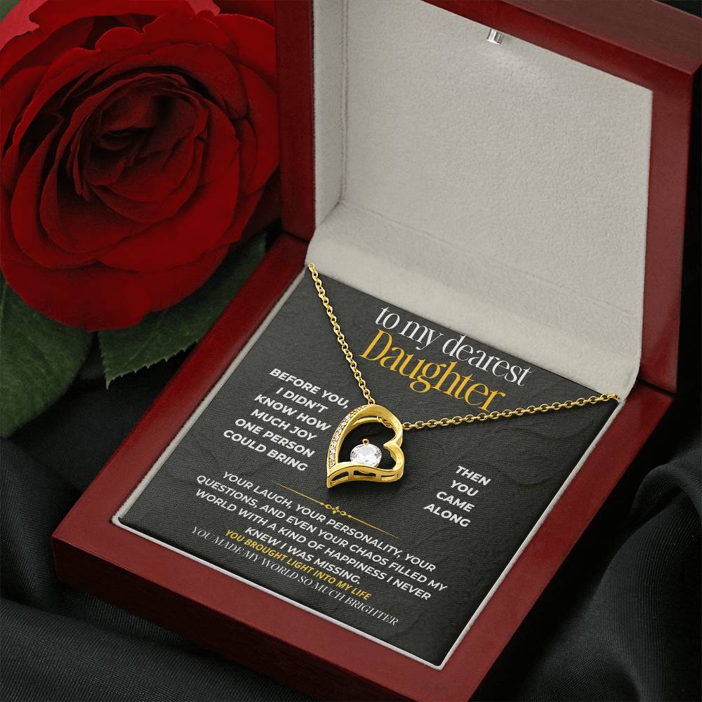 S239 - You Made My World Brighter – Forever Love Necklace From Dad
