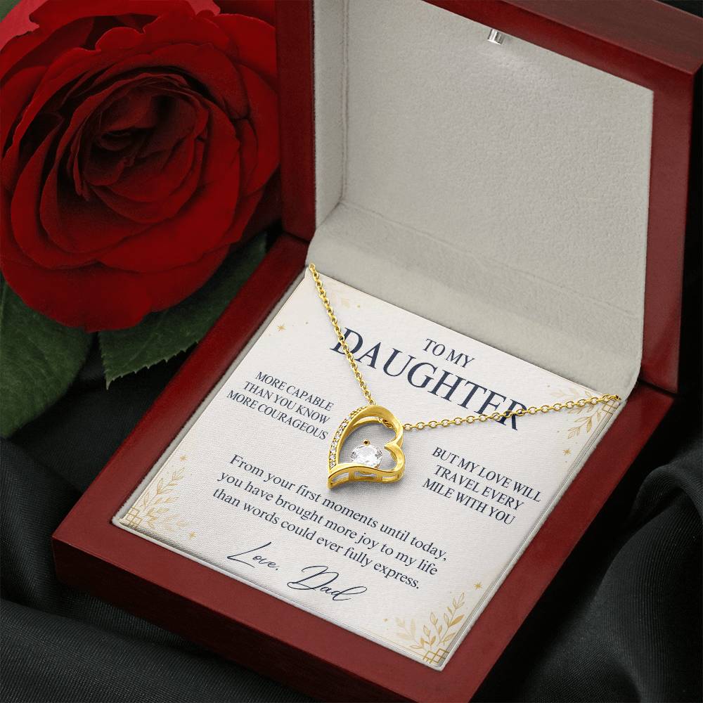 C67 - You Are More Capable More Courageous And More Loved Than You Could Ever Imagine - Forever Love Necklace