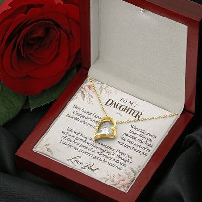 C685 - The Seasons Of Growing Up And The Words I Hope You Always Remember - Forever Love Necklace