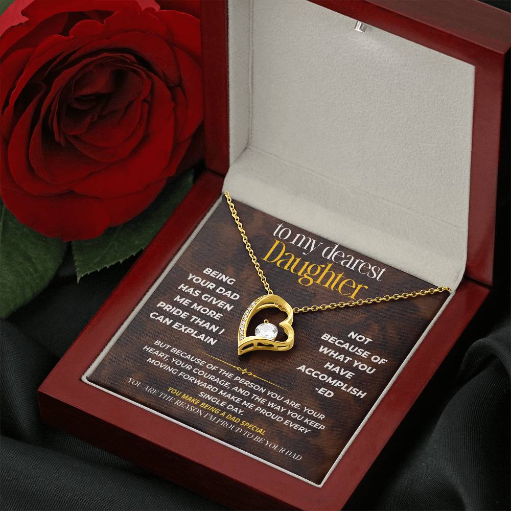 S256 - You Are The Reason I’m Proud To Be A Dad – Forever Love Necklace From Dad