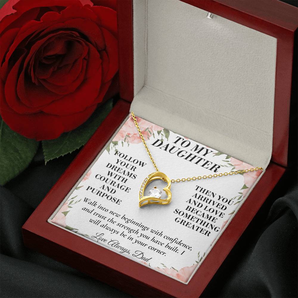C184 - When You Feel Lost Remember The Love That Raised You Will Always Help Guide You Home - Forever Love Necklace