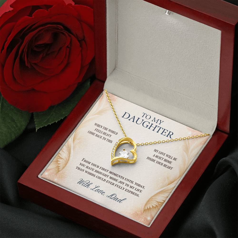 C97 - May You Never Outgrow The Truth That You Are Deeply Loved Completely Valued And Forever My Daughter - Forever Love Necklace