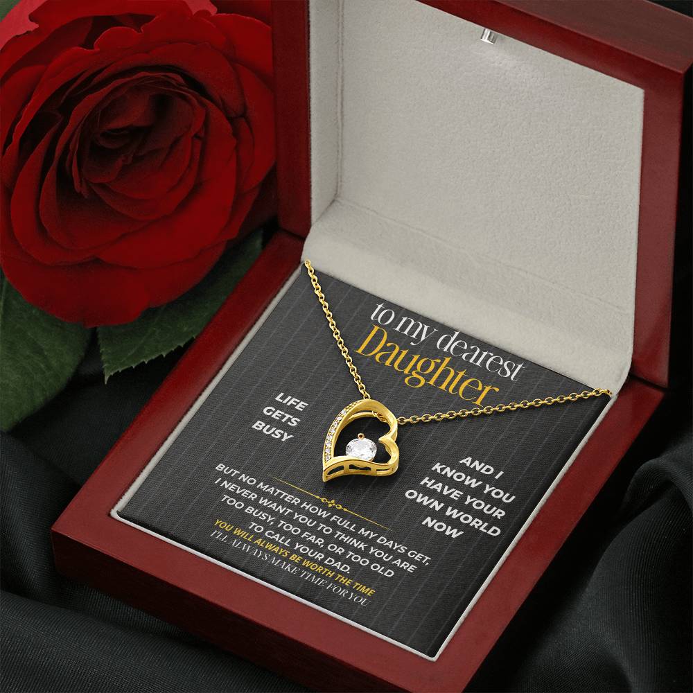 S263 - I’ll Always Make Time For You – Forever Love Necklace From Dad