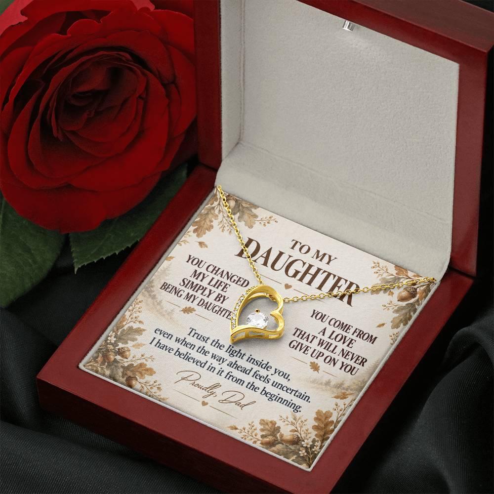 C270 - You Made Me A Better Man Simply By Giving Me The Honor Of Being Your Dad - Forever Love Necklace