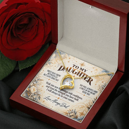 C344 - The Love Between A Father And Daughter Becomes A Legacy That Lives Beyond Every Season - Forever Love Necklace