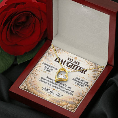 C241 - My Arms May Not Always Reach You But My Love Will Never Stop Holding You - Forever Love Necklace