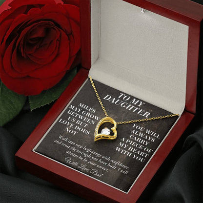 C194 - The Love Between A Father And Daughter Becomes A Legacy That Lives Beyond Every Season - Forever Love Necklace