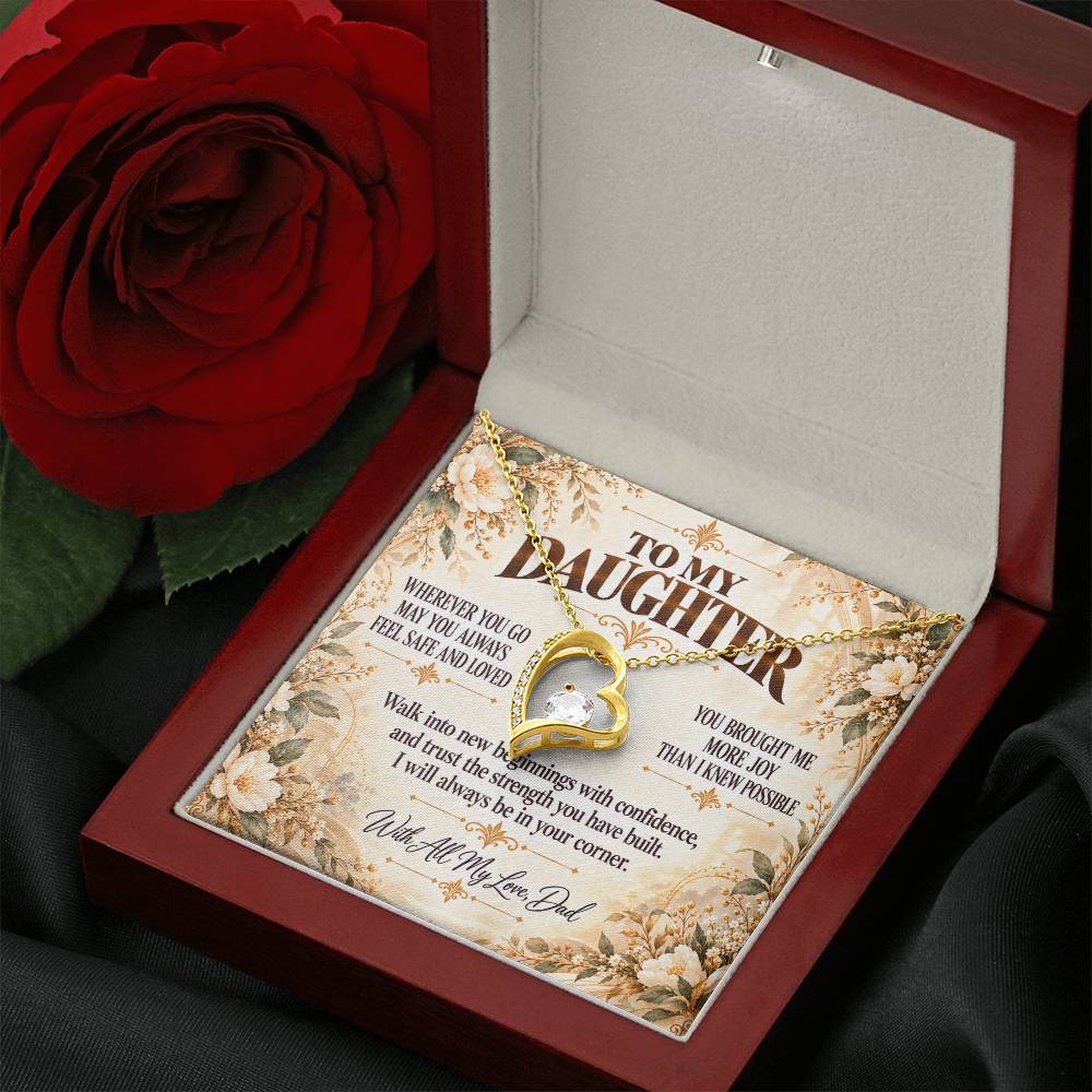 C389 - May You Always Choose The Life That Makes Your Heart Feel Free Brave And Fully Alive - Forever Love Necklace