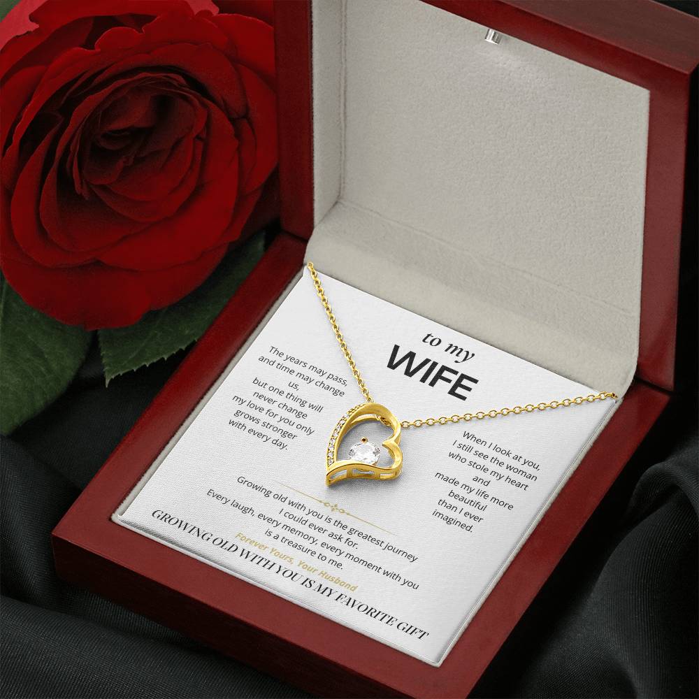 S3 - Growing Old With You – Forever Love Necklace From Husband
