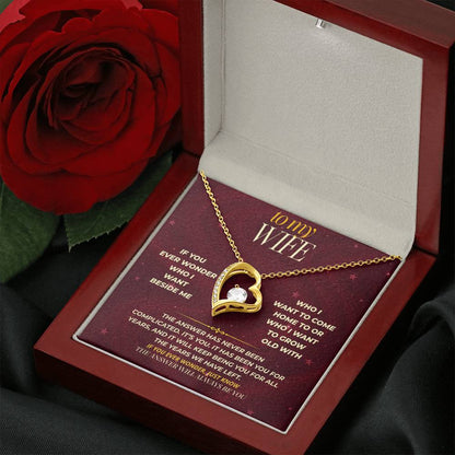 S179 - If You Ever Wonder, The Answer Is Always You – Forever Love Necklace From Husband